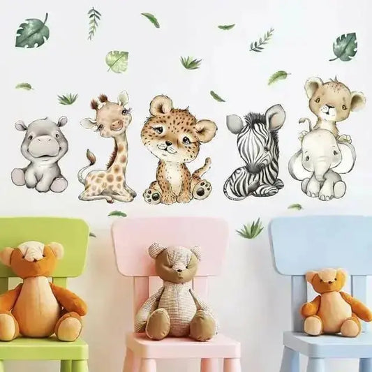 Charming Baby Safari Animal Wall Stickers to Transform Your Walls - Easy do Wall do
