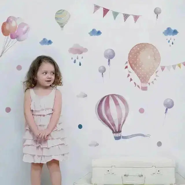 Dreamy Hot Air Balloon Wall Stickers - Easy do Wall do