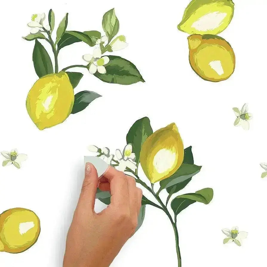 Fresh Lemon Wall Decals - Modern Kitchen & Home Decor - Easy do Wall do