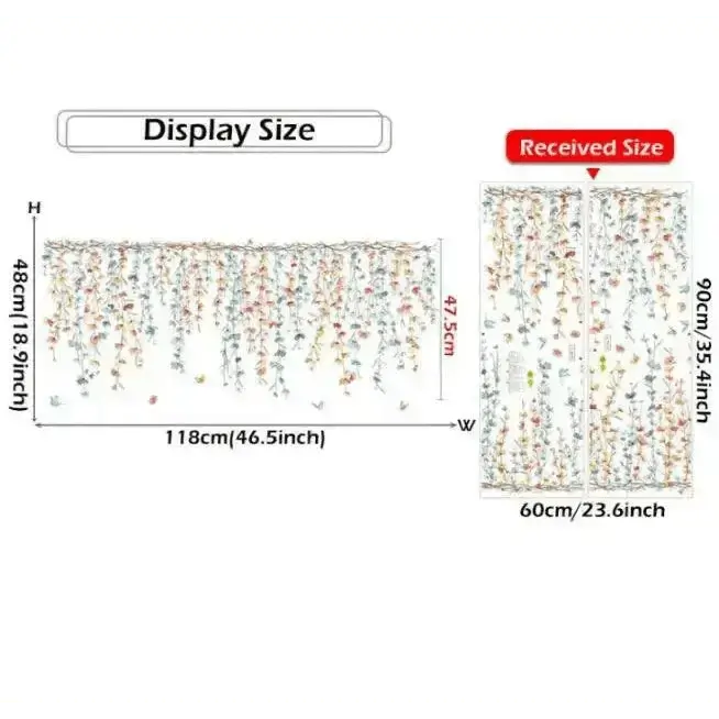 Hanging Floral Wall Stickers - Elegant Wall Stickers for Your Home - Easy do Wall do