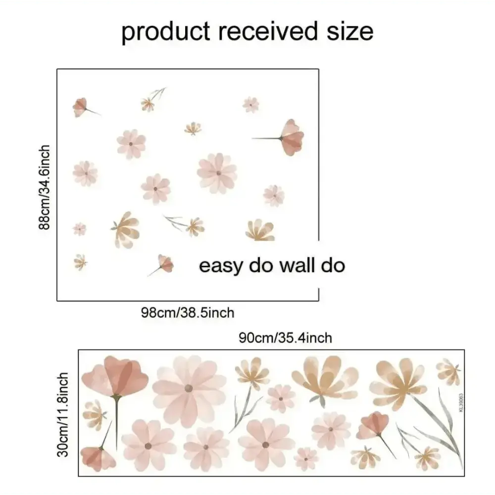 Pastel Floral Wall Stickers for Elegant Wall Decor in Lebanon - Easy do Wall do