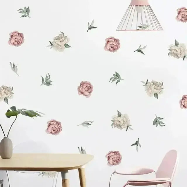 Peony Wall Stickers for Elegant Spaces - Easy do Wall do