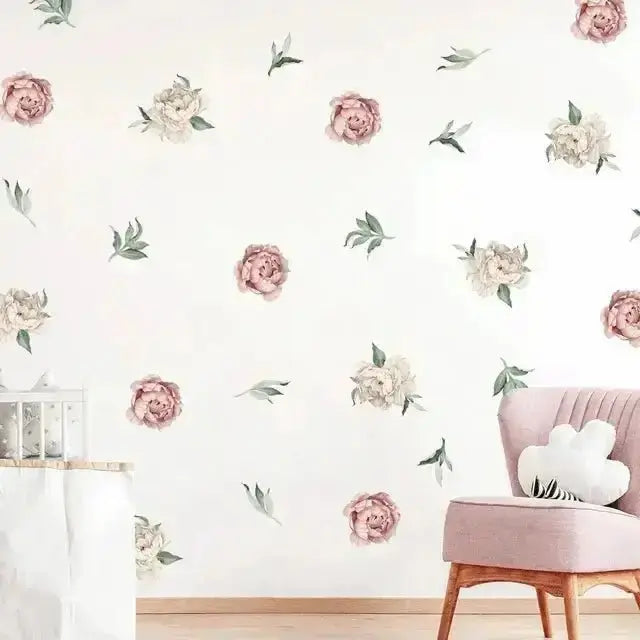 Peony Wall Stickers for Elegant Spaces - Easy do Wall do