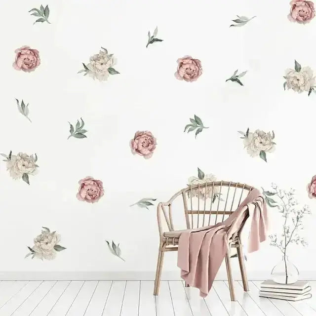 Peony Wall Stickers for Elegant Spaces - Easy do Wall do