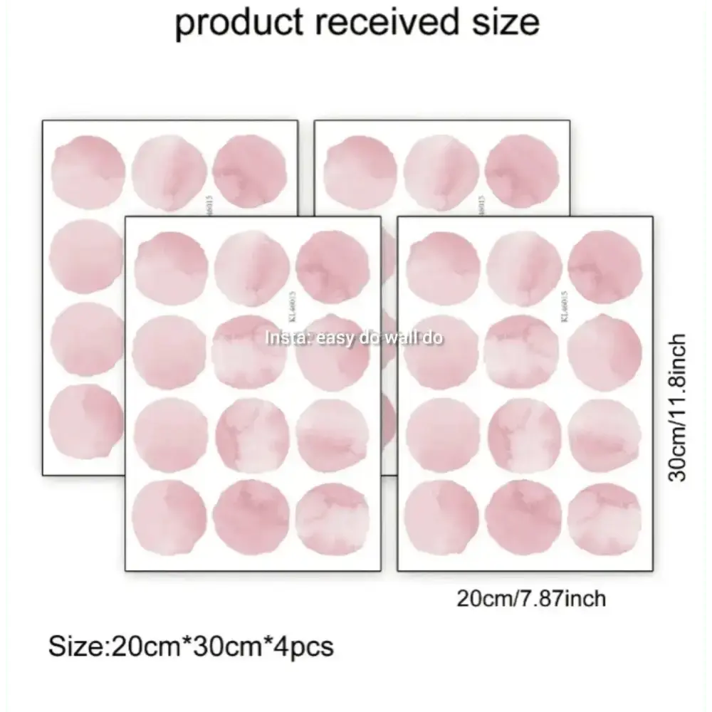 Pink Princess Tune Polka Dots - Whimsical Wall Stickers for Kids - Easy do Wall do