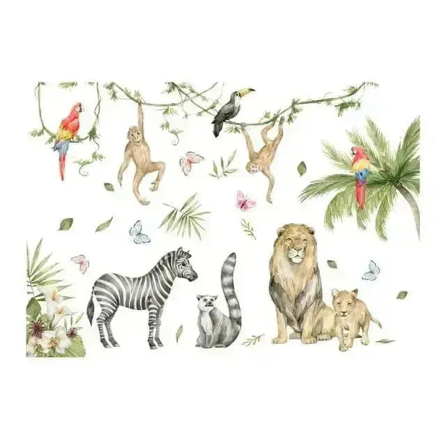 Playful Jungle Wall Stickers for Vibrant Spaces - Easy do Wall do
