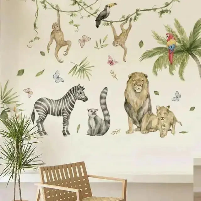 Playful Jungle Wall Stickers for Vibrant Spaces - Easy do Wall do