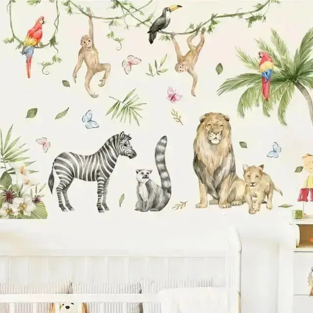 Playful Jungle Wall Stickers for Vibrant Spaces - Easy do Wall do