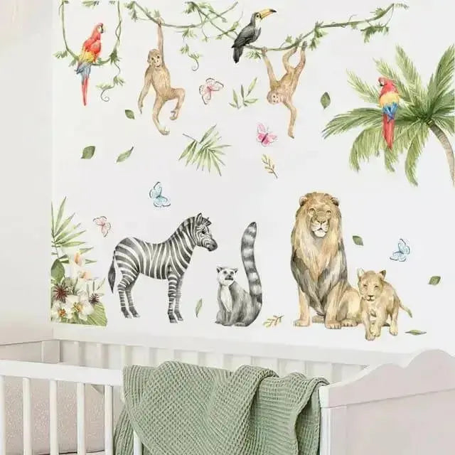 Playful Jungle Wall Stickers for Vibrant Spaces - Easy do Wall do