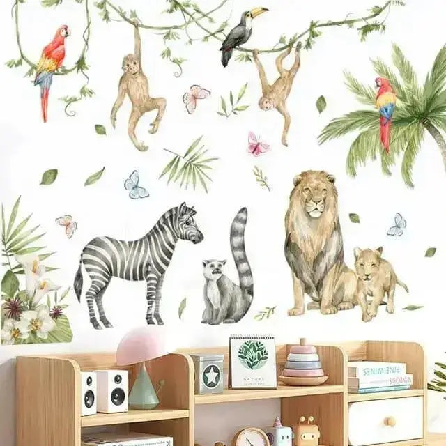 Playful Jungle Wall Stickers for Vibrant Spaces - Easy do Wall do