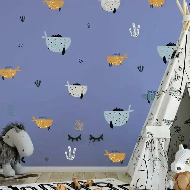 Playful Ocean Wall Stickers for Kids - Fun and Vibrant Decor - Easy do Wall do