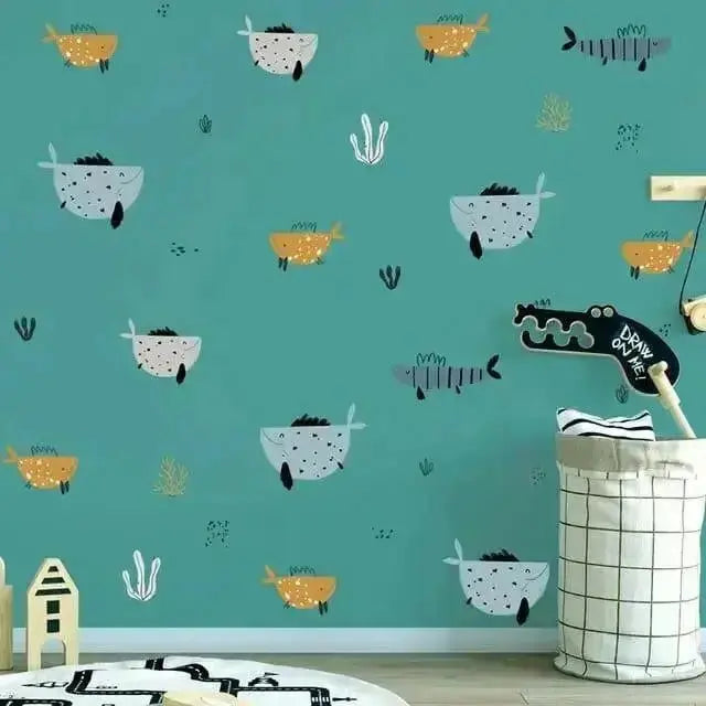 Playful Ocean Wall Stickers for Kids - Fun and Vibrant Decor - Easy do Wall do