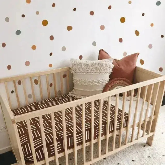 Polka Dots Wall Stickers - Modern Earth Tone Decor - Easy do Wall do