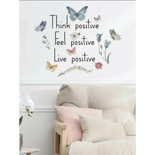 Positive Thinking Wall Stickers for Uplifting Spaces - Easy do Wall do