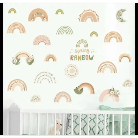 Rainbow Wall Sticker Set for Kids' Rooms - Easy do Wall do
