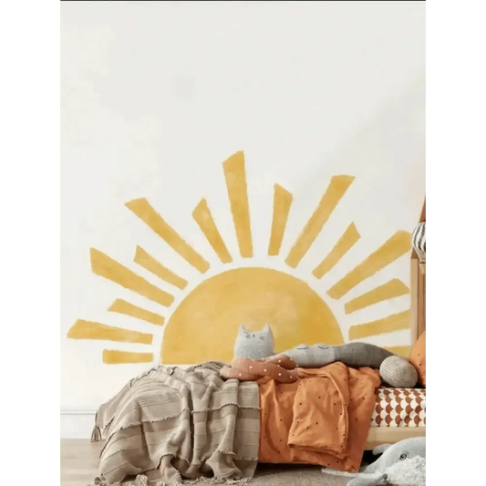 Rising Sun Wall Decal - Elegant and Minimalist Room Decor - Easy do Wall do