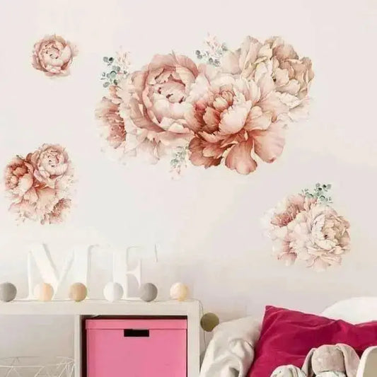 Romantic Peony Wall Stickers for Elegant Interiors - Easy do Wall do