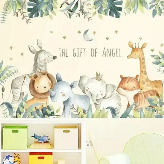 Safari Animal Wallpaper Stickers for Stunning Home Decor - Easy do Wall do