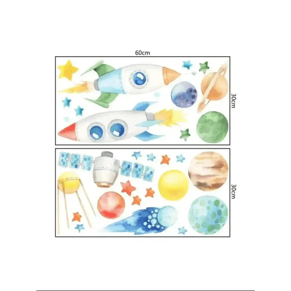 Space Adventure Wall Sticker Set - Wall Decor - Easy do Wall do