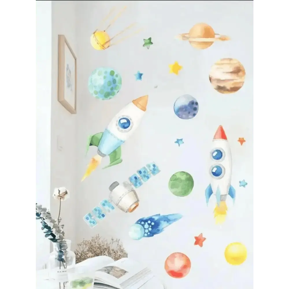 Space Adventure Wall Sticker Set - Wall Decor - Easy do Wall do