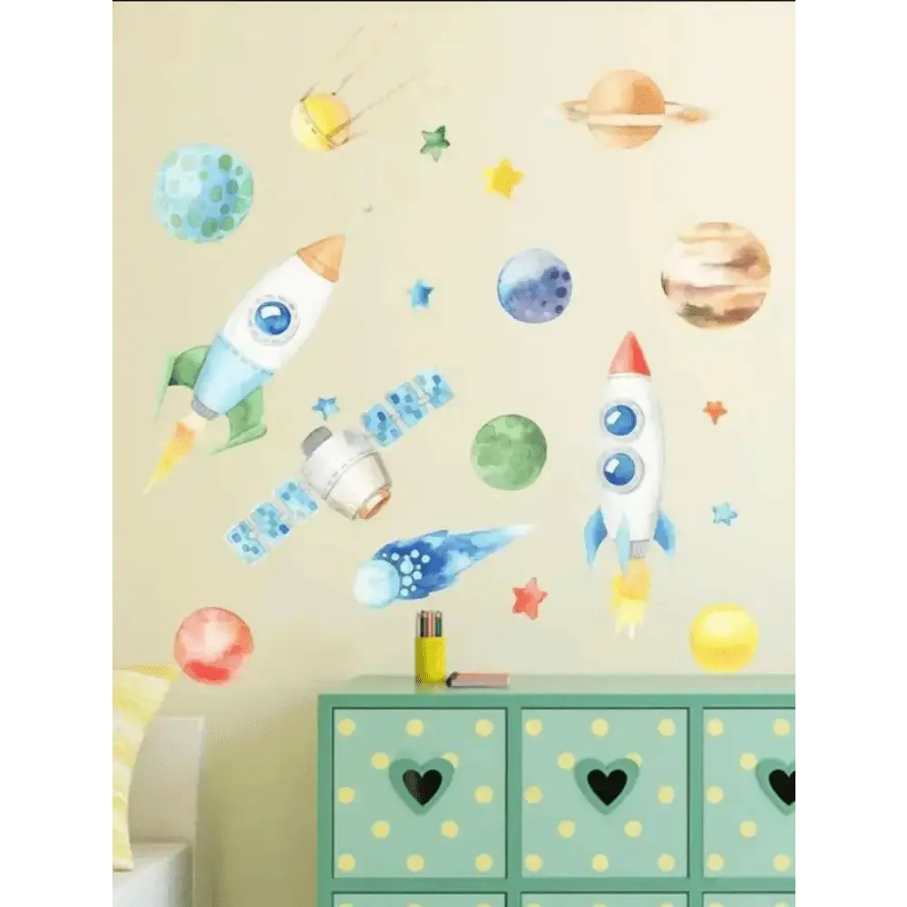Space Adventure Wall Sticker Set - Wall Decor - Easy do Wall do