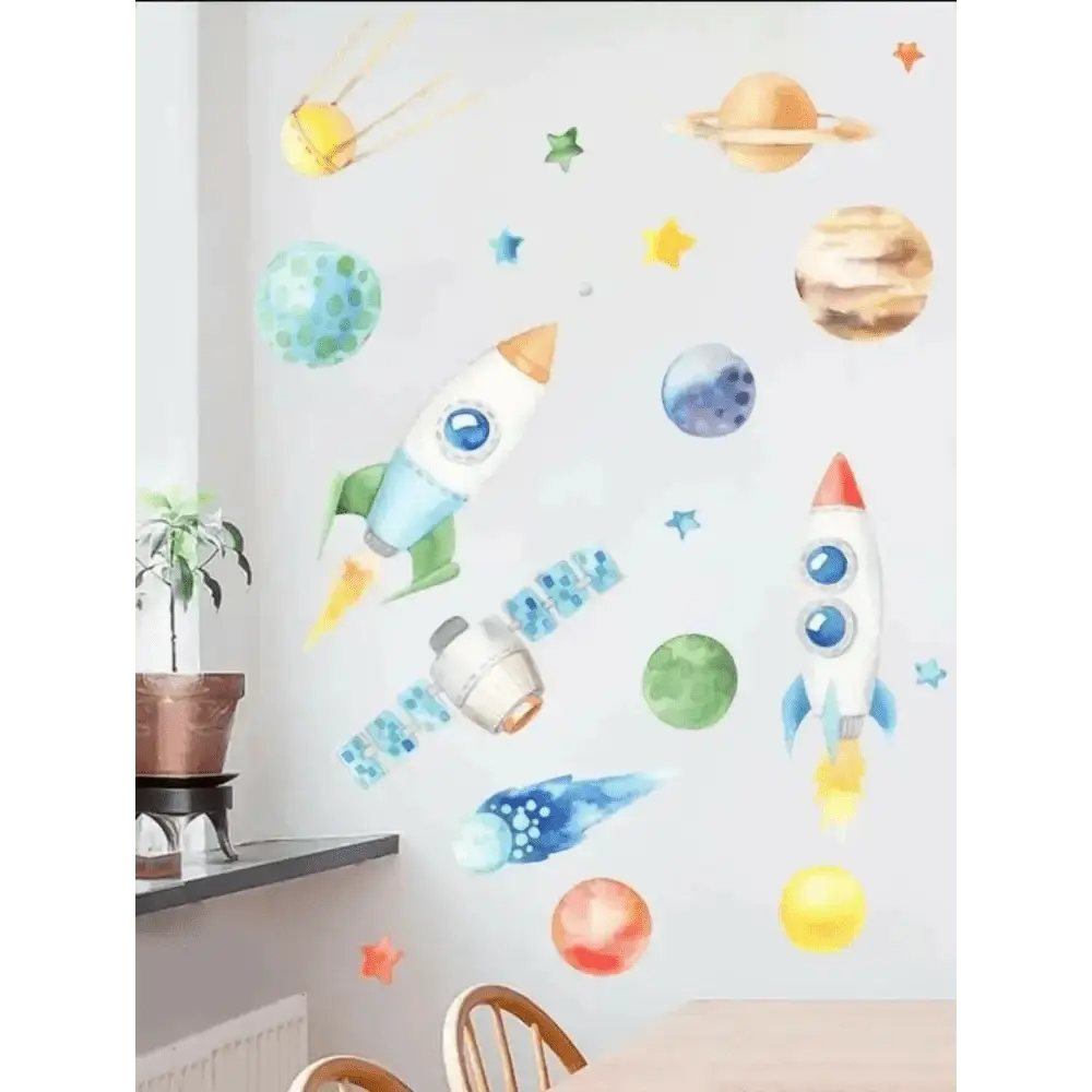 Space Adventure Wall Sticker Set - Wall Decor - Easy do Wall do