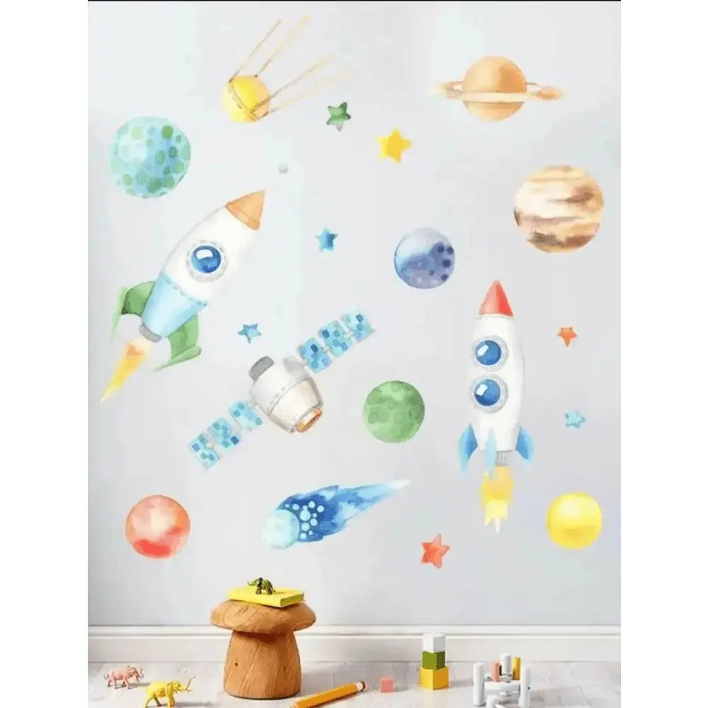 Space Adventure Wall Sticker Set - Wall Decor - Easy do Wall do