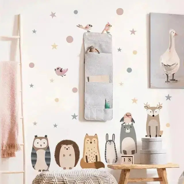 Woodland Friends Wallpaper Sticker Set for Kids - Easy do Wall do